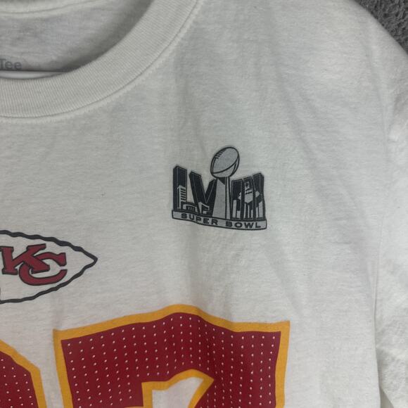 Kansas City Chiefs Shirt Mens XL White NFL Travis Kelce 87 Super Bowl LVII Nike - Picture 3 of 8